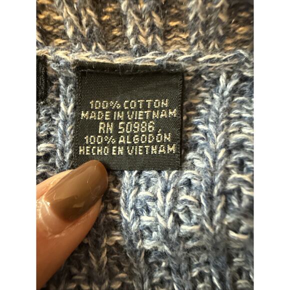 Jeanne Pierre Women’s XXL Boho Cable Knit Waffle Tunic Sweater Coastal Chic - Picture 6 of 10